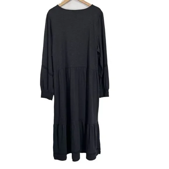 Canyon Retreat Regular Easy Midi Boot Dress Denim & Co Gray 2X - Picture 8 of 9